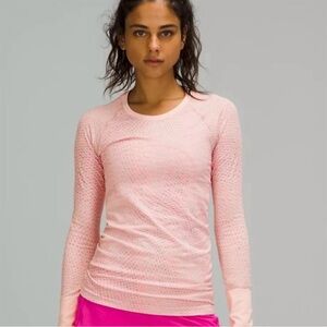 Lululemon Athletica Light Pink Long Sleeve Top